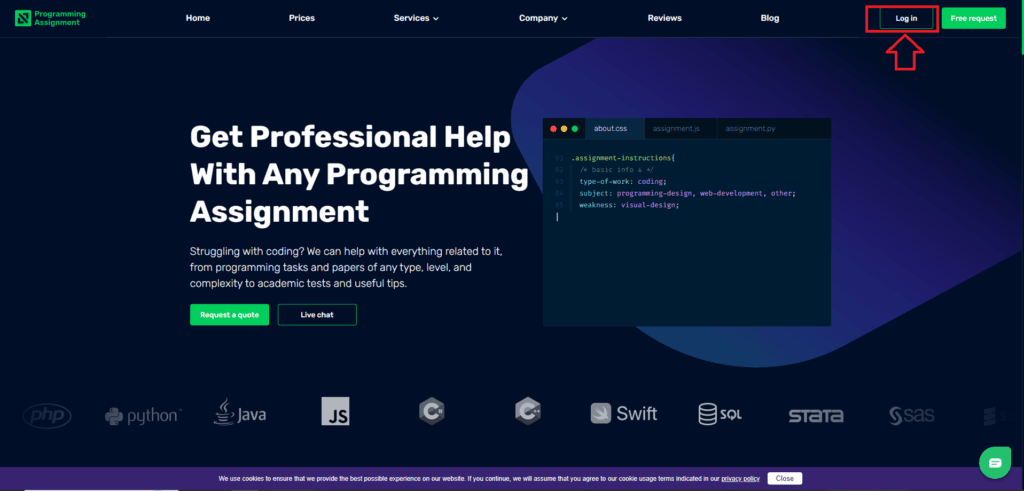login ProgrammingAssignment.net